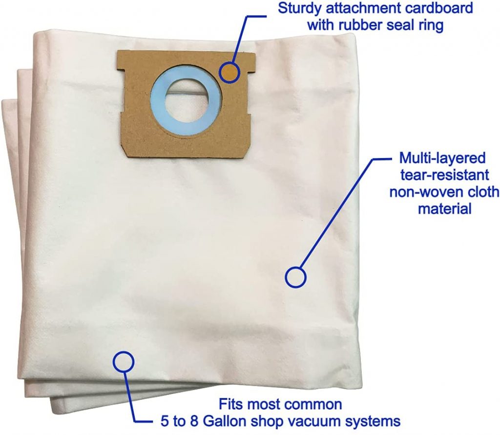 10PCS High Efficiency Disposable Dry Dust Collection Vacuum Filter Bags Shop Vac 10 14 Gallon Type F 90662 9066200 9066233 I 90672 9067200 9067233 Vf2005 High Efficiency Disposable Fine Dust Colle 10PCS High Efficiency Disposable Dry Dust Collection Vacuum Filter Bags Shop Vac 10 14 Gallon Type F 90662 9066200 9066233 I 90672 9067200 9067233 Vf2005 High Efficiency Disposable Fine Dust Colle